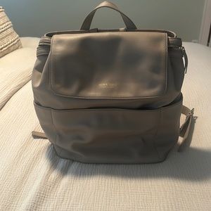 Mina Baie Kinney Backpack diaper Bag in Sand color